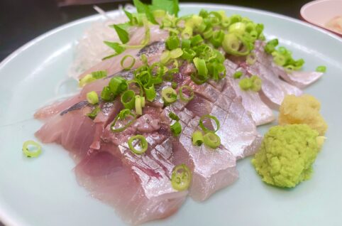 黄金アジ刺身